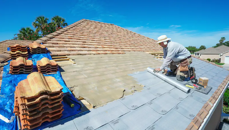 Tile roof underlayment replacement in Sarasota, FL