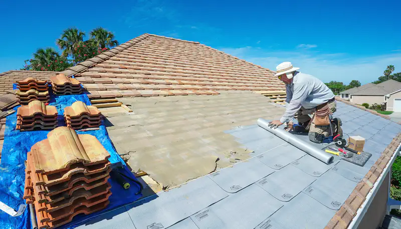 Tile roof underlayment replacement in Sarasota, FL